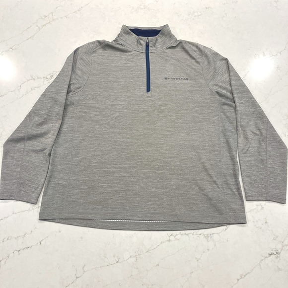 Vineyard Vines Other - Vineyard Vines Sankaty 1/4 Zip Pullover Mens XXL Gray Nautical Coastal Preppy